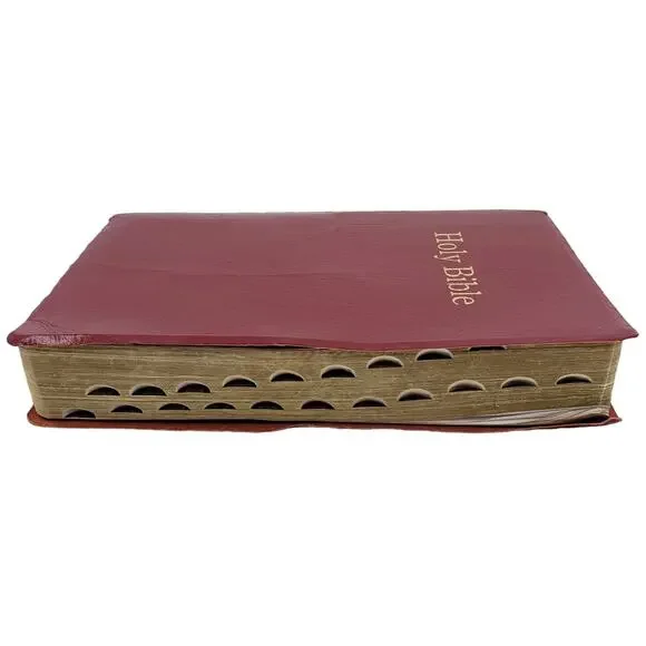 Vintage Holly Bible red letter edition King James references - Picture 7 of 10